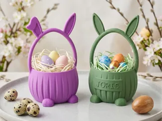 Easter Basket with Bunny Ears