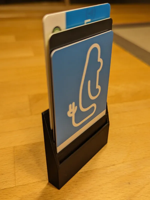 Range-cartes de recharge pour véhicule électrique