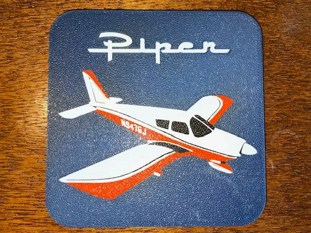 Piper Cherokee Drink Coaster