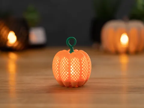 Mini Pumpkin Lantern - Tea Light view 2