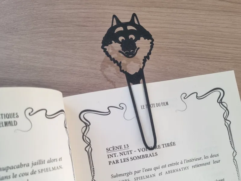 Marque page "loup mal aimé" Intermarché