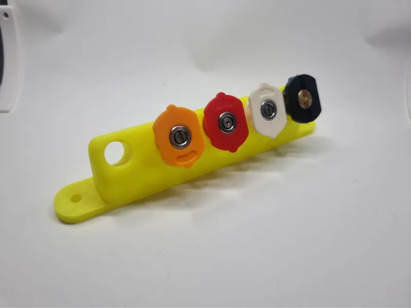 Wall-Mounted Pressure Washer Nozzle Holder 0°–65°