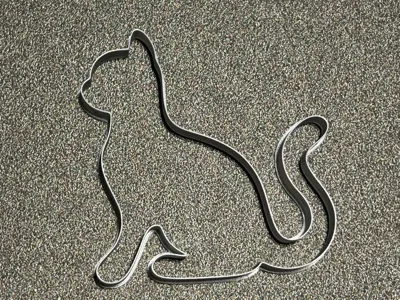 Cookie cutter cat