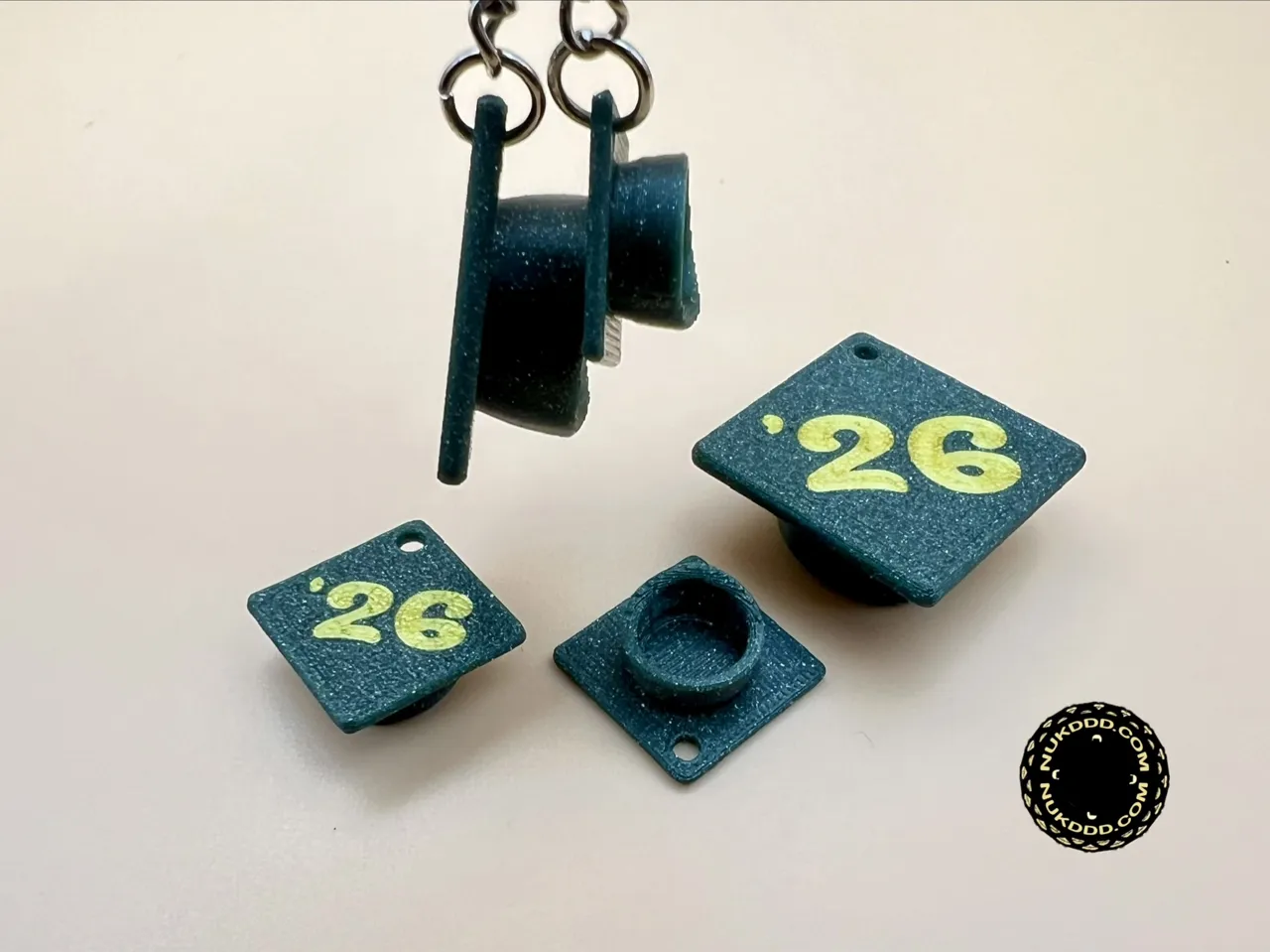 Graduation Cap 2026 Earring and Keychain view 2