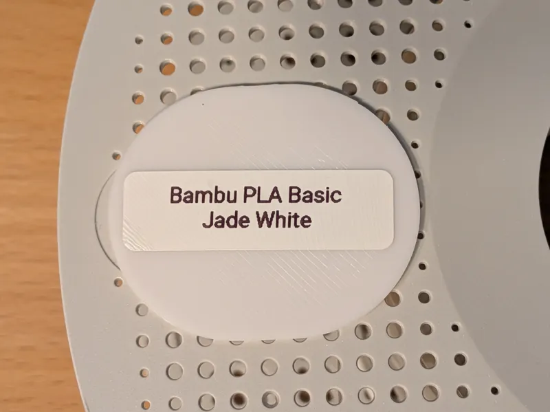 Bambu Filament Spool Snap On Label