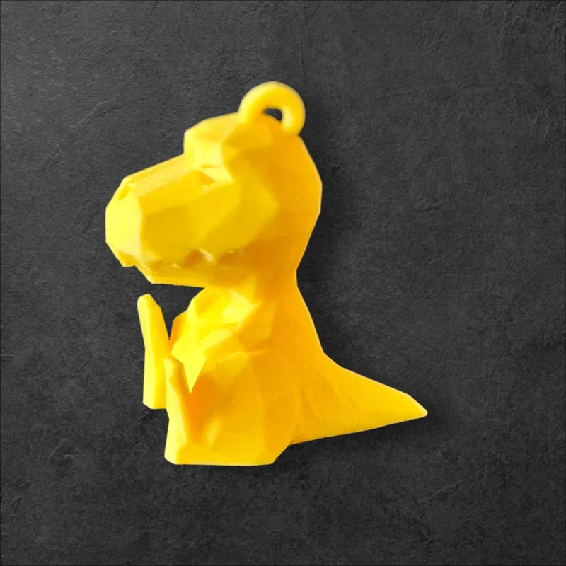 Low Poly T-Rex Keychain