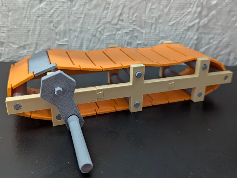 Simple Conveyor Belt With Hand Crank Desktop Size