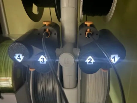 Illuminated AMS lite number badge caps - see gif