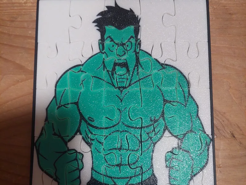 Kids Puzzle Superhero Hulk