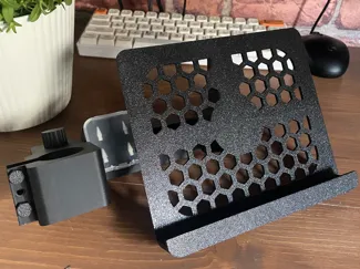 Pole mount iPad stand