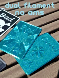 Carte porte-bonheur bicolore — photo 3