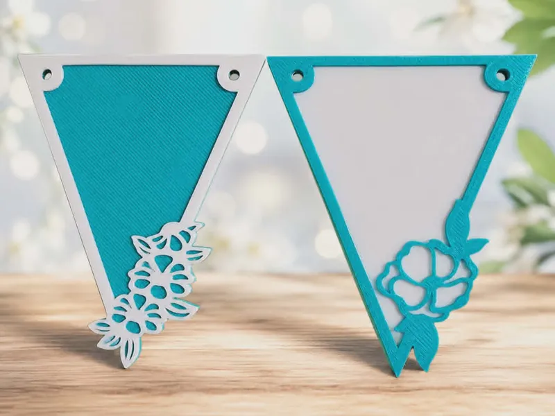Flower Banner. Birthday, Baby Shower, Anniversary