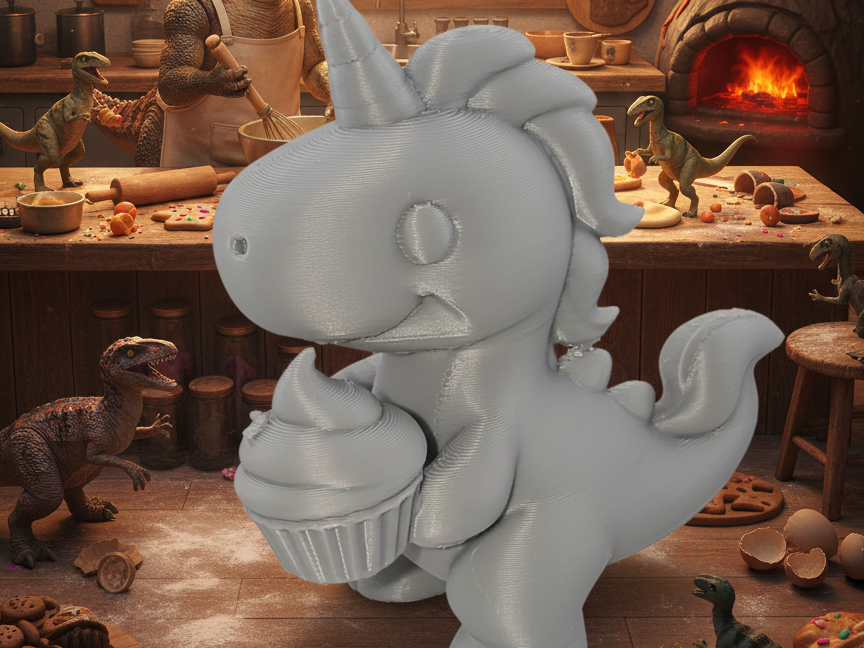 DinoCorn Sweet – Cupcake & Arc-en-ciel