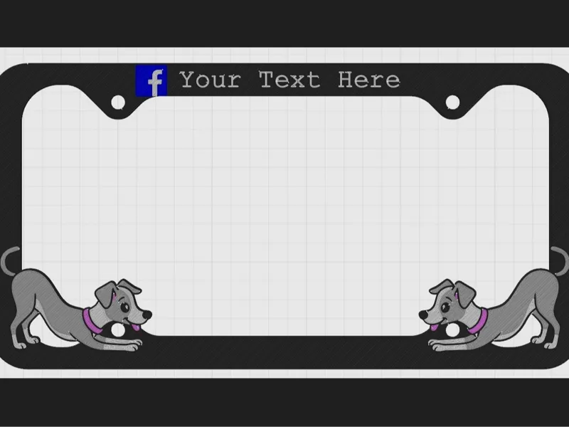 Italian Greyhound License Plate Frame