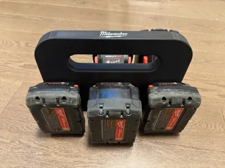 Heavy Duty Milwaukee M18 6 Battery Caddy Holder