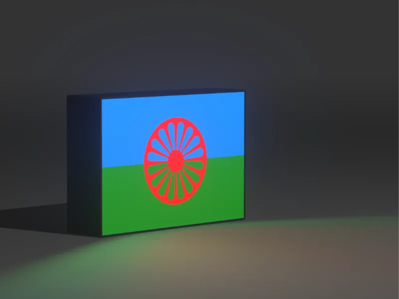 lampara bandera gitana