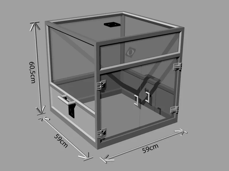 Modular 3D-printer (A1 & A1 mini) enclosure V.2