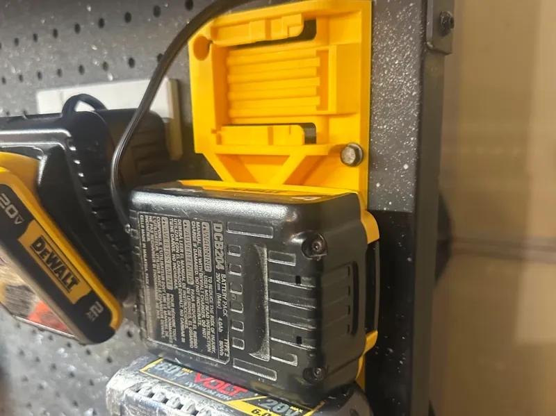 Dewalt Battery - 3 stack pegboard w/ bolts