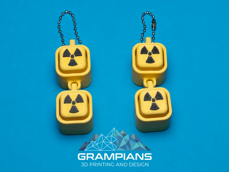 Radioactive Dual Mechanical Switch Fidget Clicker