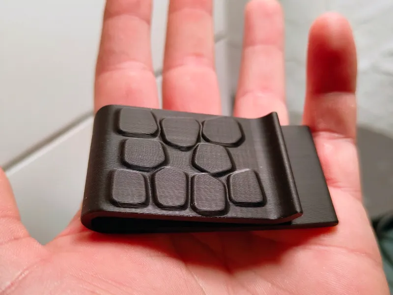 Money Clip Modern Geometric Series - Voroni