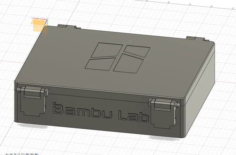 Accessories box with locks and hinges, all printable V2