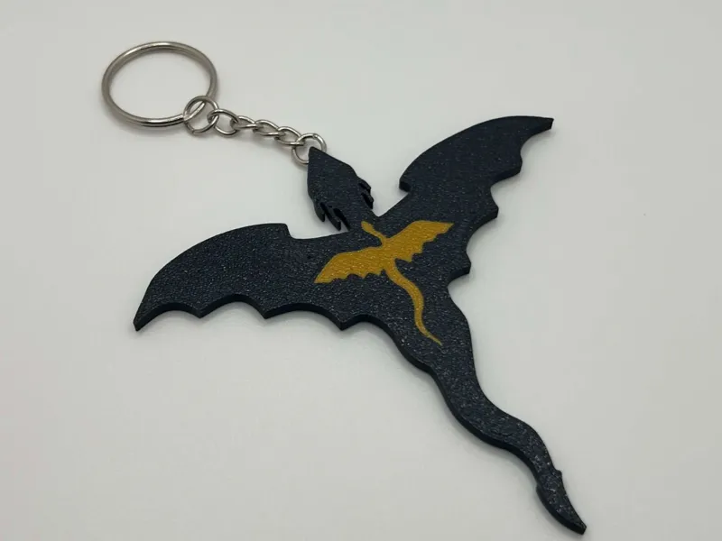 Fourth Wing Keychain/Onyx Storm/Tairn & Andarna 
