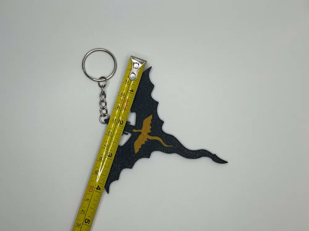 Fourth Wing Keychain/Onyx Storm/Tairn & Andarna by New Dimensions PE