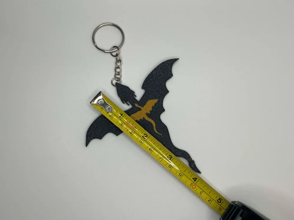 Fourth Wing Keychain/Onyx Storm/Tairn & Andarna Free 3D Print Model