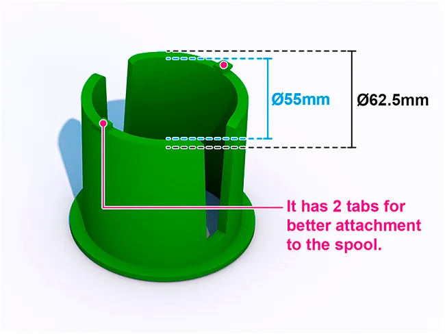 Sunlu AMS lite adapter NEW VERSION SPOOL view 3