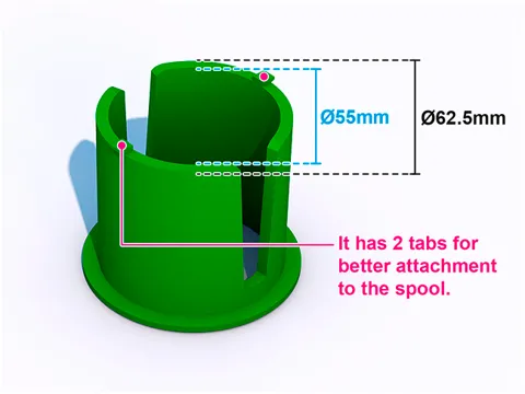 Sunlu AMS lite adapter NEW VERSION SPOOL view 3