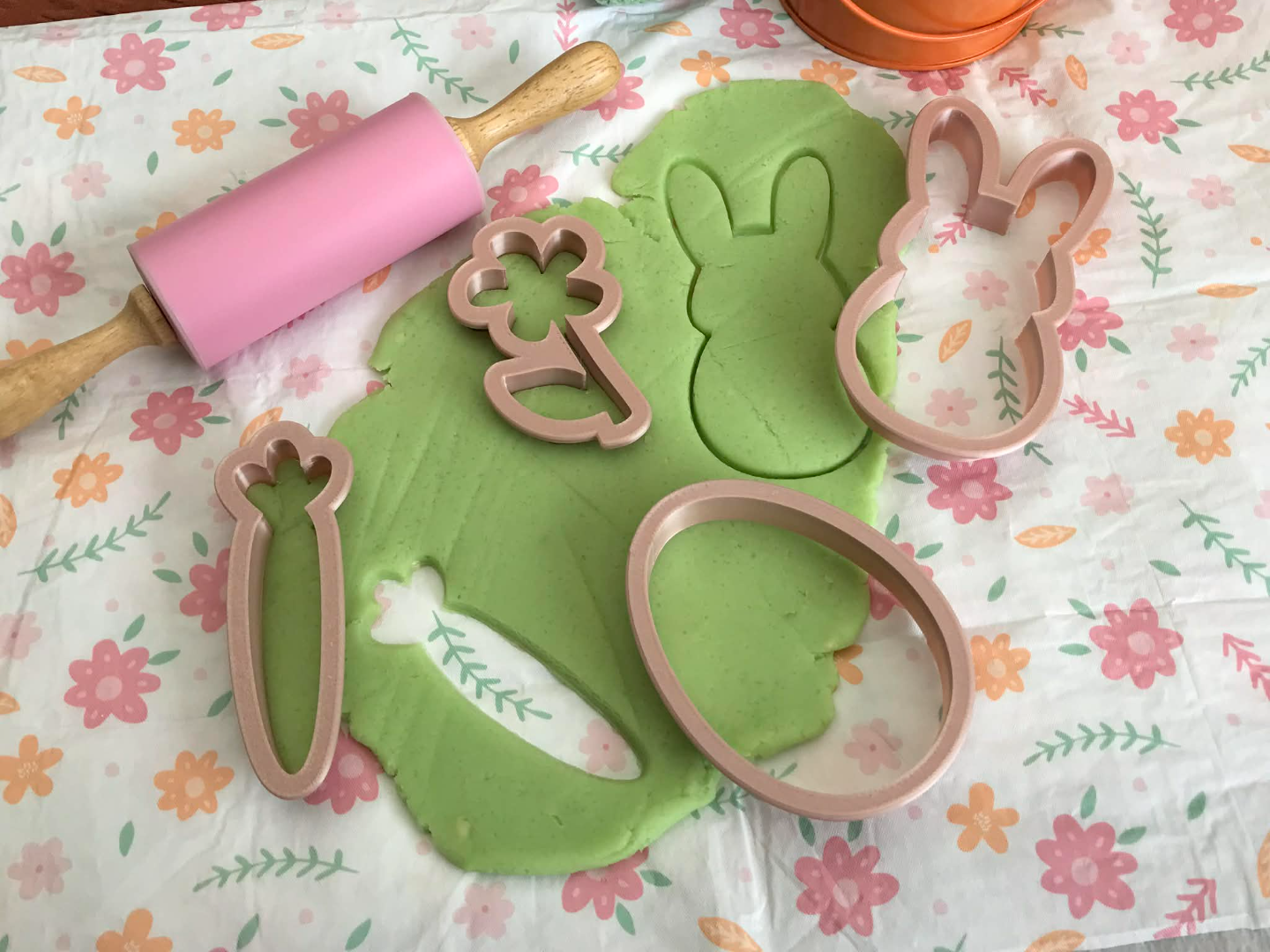 Easter Playdough Cutters – Bunny Carrot Egg