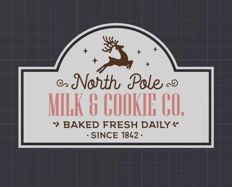 Milk and Cookie Co Kitchen Sign