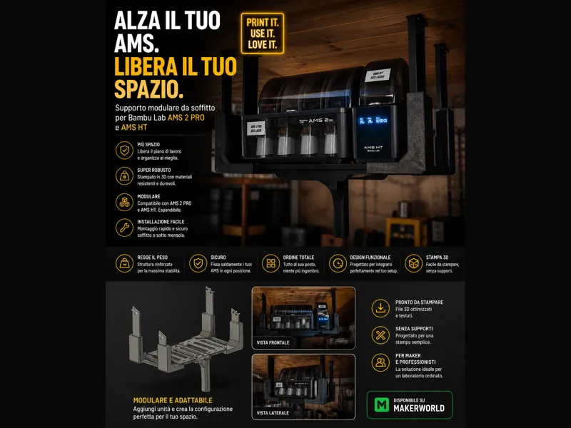 PORTA AMS 2 PRO + AMS HT DA TETTO 