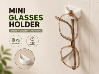 Minimalist Wall-Mounted Glasses Holder
