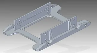 3.5" to 2.5" bracket and cage for 2.5 SSD/HDD.