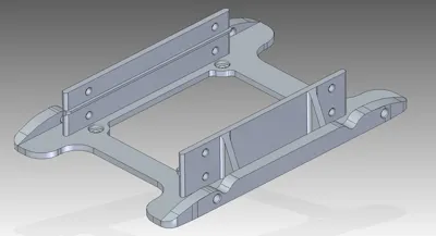3.5" to 2.5" bracket and cage for 2.5 SSD/HDD.