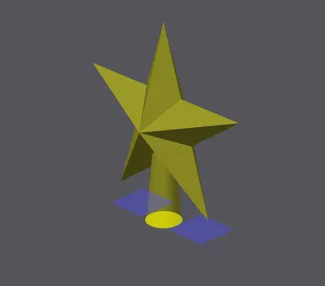 Christmas Star Tree Topper
