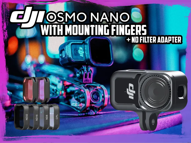 DJI Osmo Nano gopro-style fingers + ND Adapter