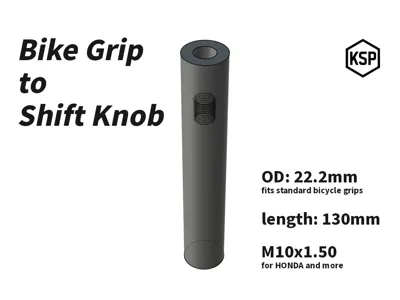 Bike Grip to Shift Knob M10x1.50 by KSP