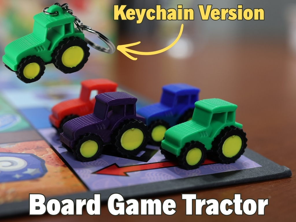 Tractor for Board game with Keychain version