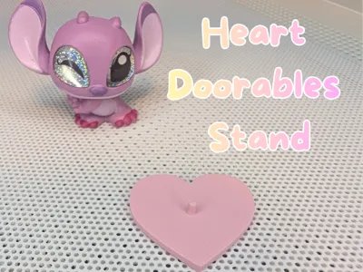 Cute Heart Disney Doorables Stand