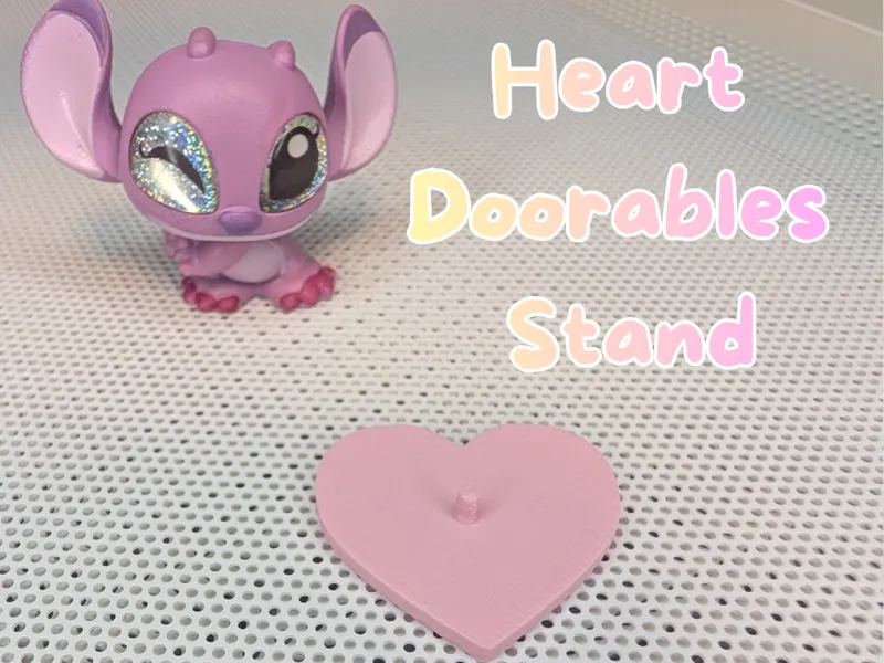 Cute Heart Disney Doorables Stand