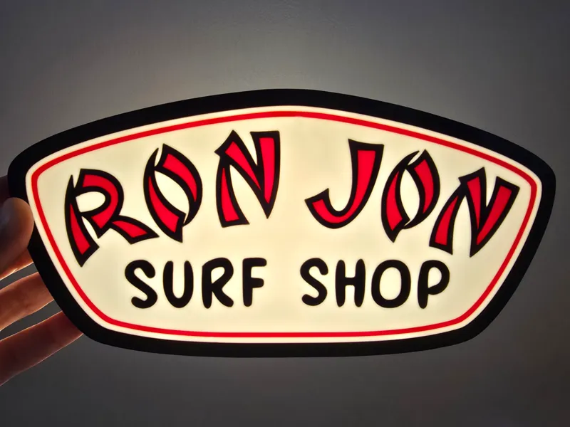 Ron Jon Surf Shop Lightbox Sign