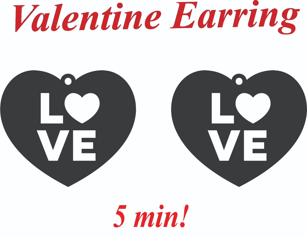 Valentine Earring #3 view 2