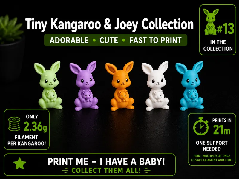 Tiny Kangaroo & Joey – Pocket-Sized Cuteness fast
