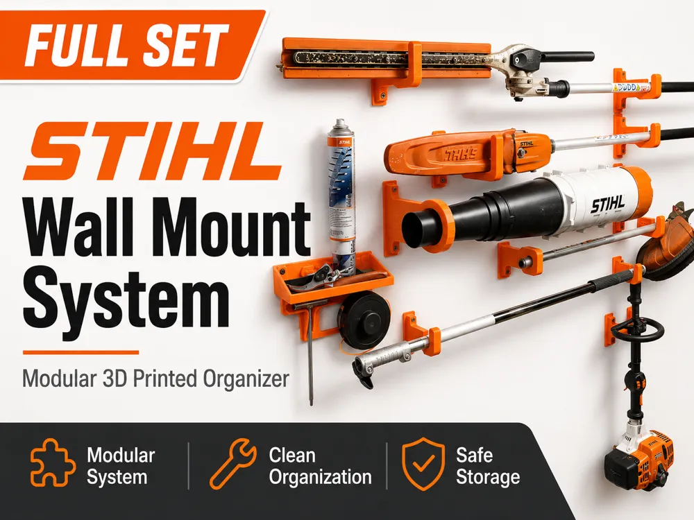 Organizador: STIHL KombiSystem Wall Mount Organizer. Referencia del modelo original.