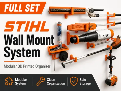 Organizador: STIHL KombiSystem Wall Mount Organizer — referencia de MakerWorld