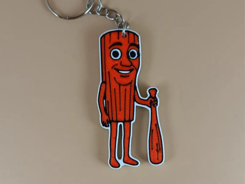 Tung tung tung sahur brainrot keychain