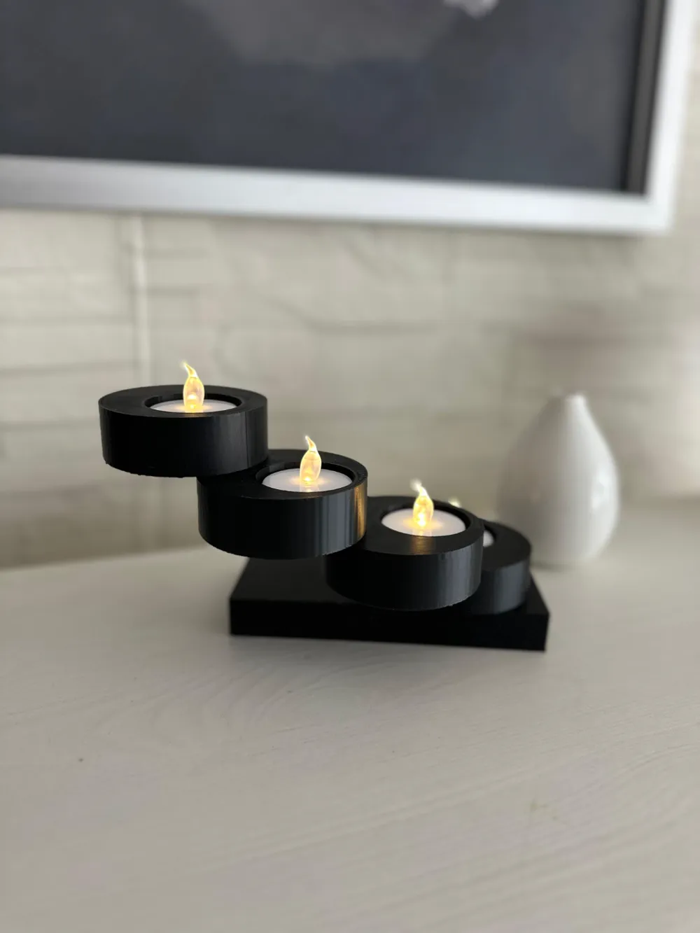 Modern Spiral Tea Light Candle Holder - Free 3D Print Model - MakerWorld