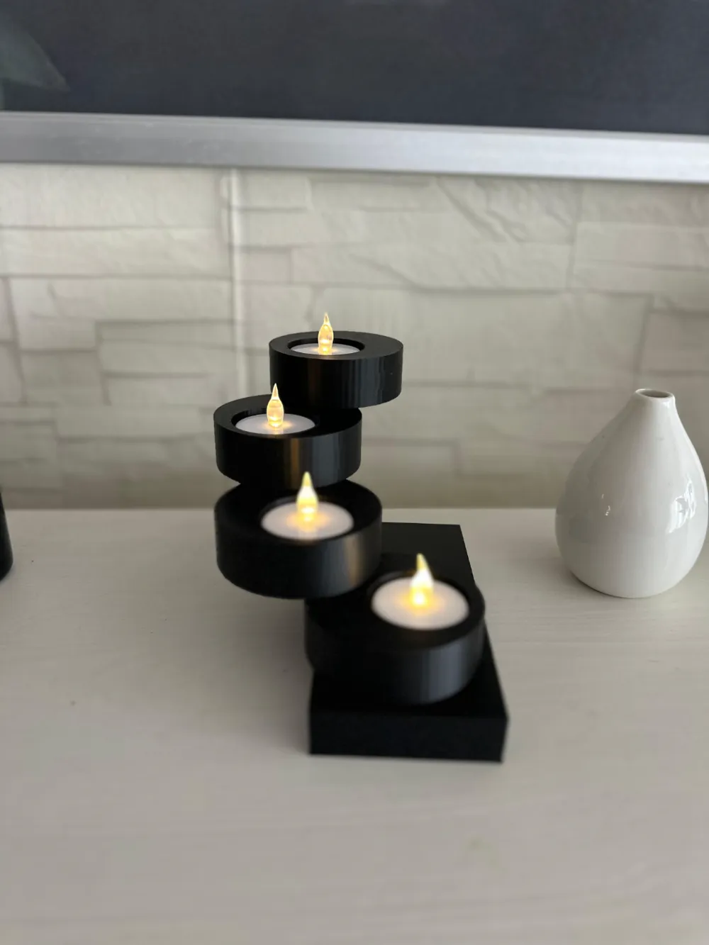 Modern Spiral Tea Light Candle Holder - Free 3D Print Model - MakerWorld